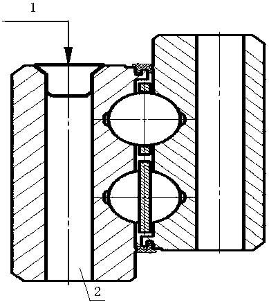 Thermal zinc spraying drawing force detection method of wind turbine bearing