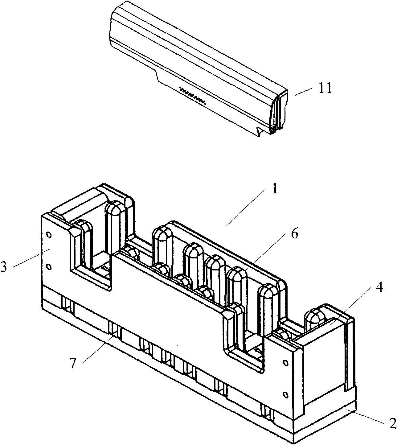 Fixture used for testing thickness and deflection of battery and test method by using same