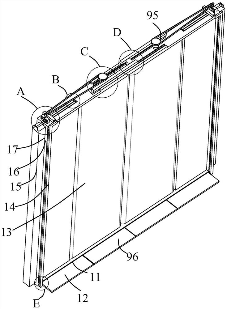 Rail transit shielding door