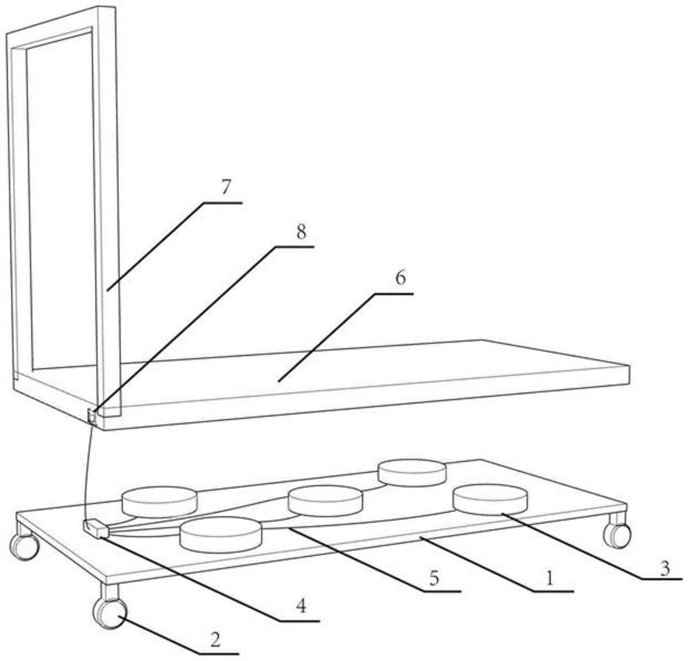 Trolley using electromagnets to prevent iron articles from slipping