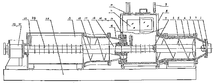 Vacuum extruder of brick or tile