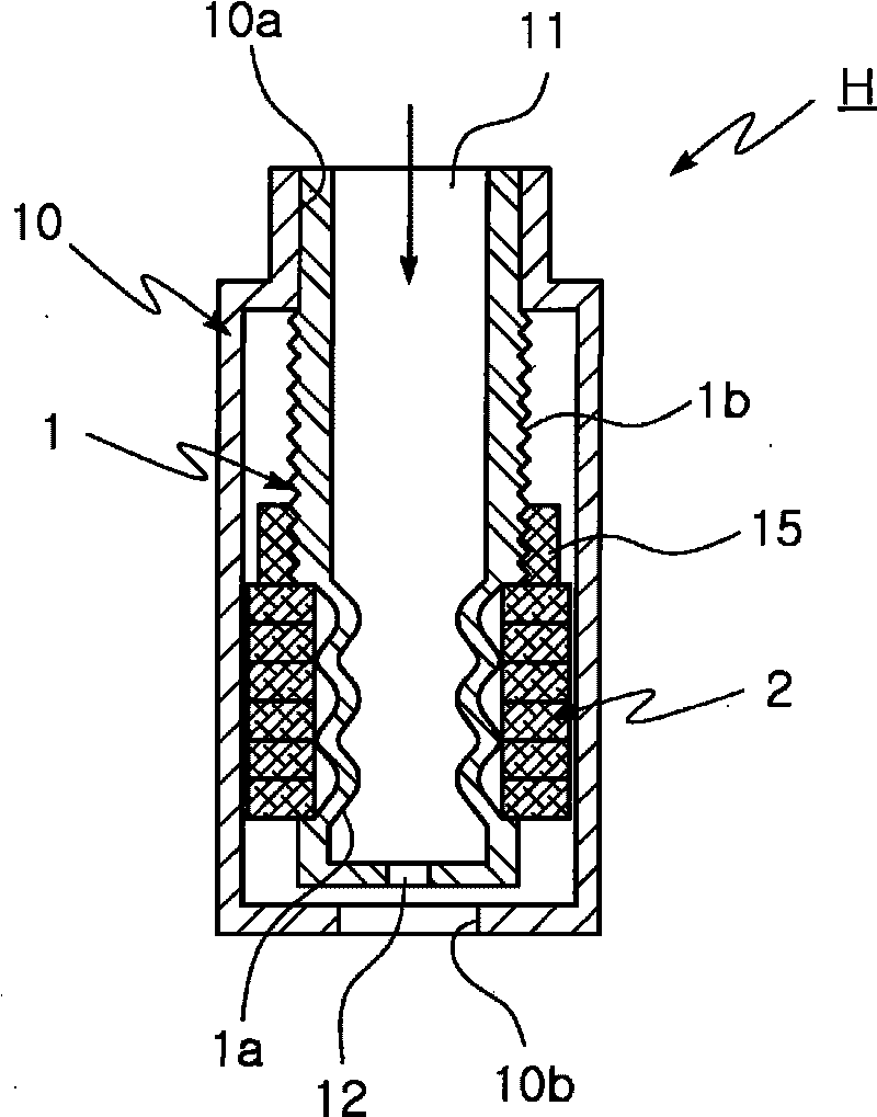 Hollow actuator-driven droplet dispensing apparatus