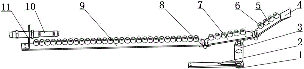 Adjustable type vertical wall surface butting device