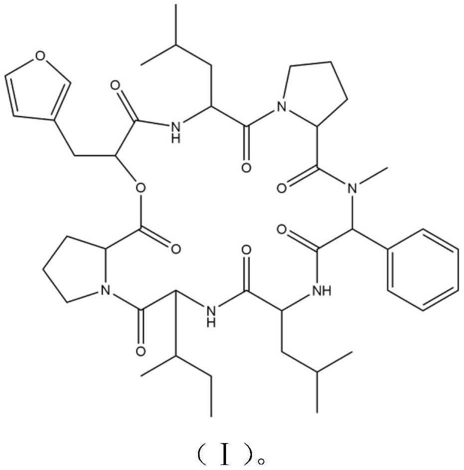 Method for enriching and purifying cyclopeptide Xylastriamide A from xylaria longitudinal stripe