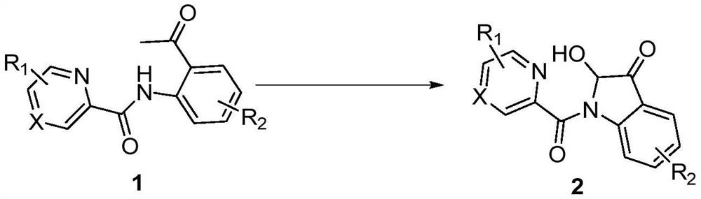 A kind of synthetic method of 2-hydroxyl-indol-3-ketone compound