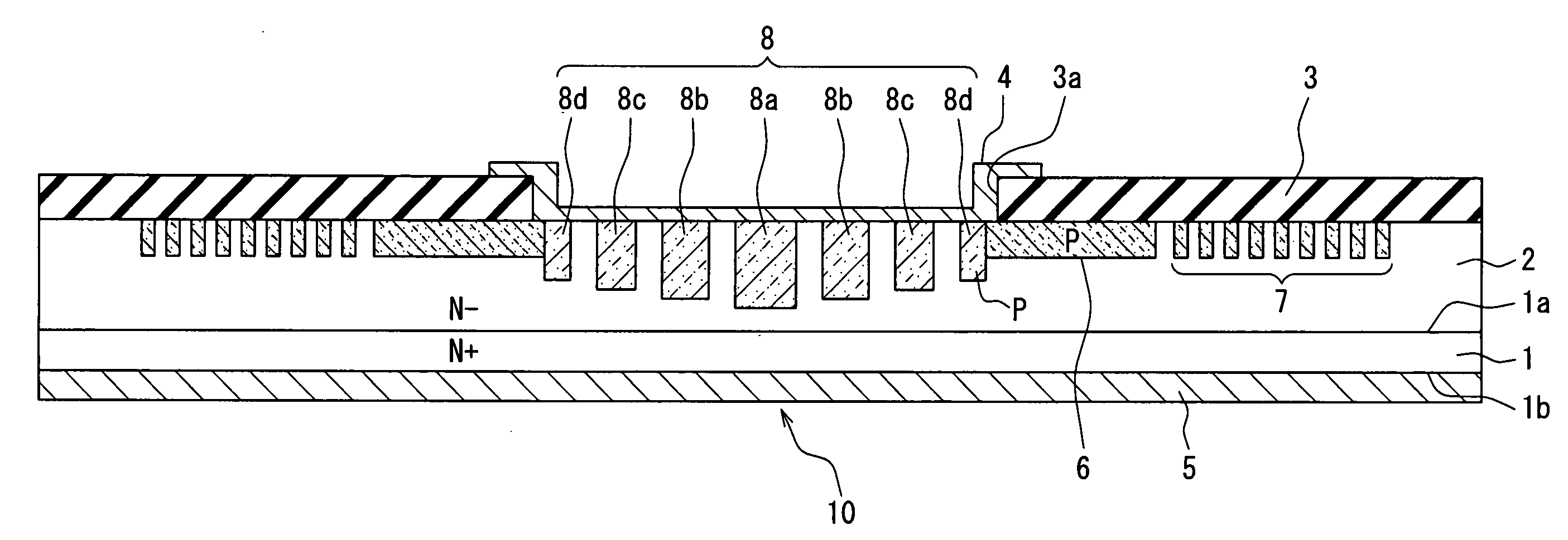 Silicon carbide semiconductor device having junction barrier schottky diode