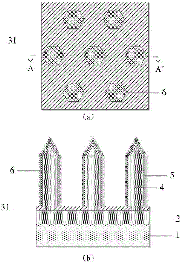 Controllable array nano wire solar battery and preparation method thereof