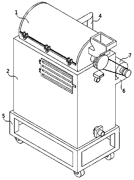 Soybean processing device for agricultural product processing