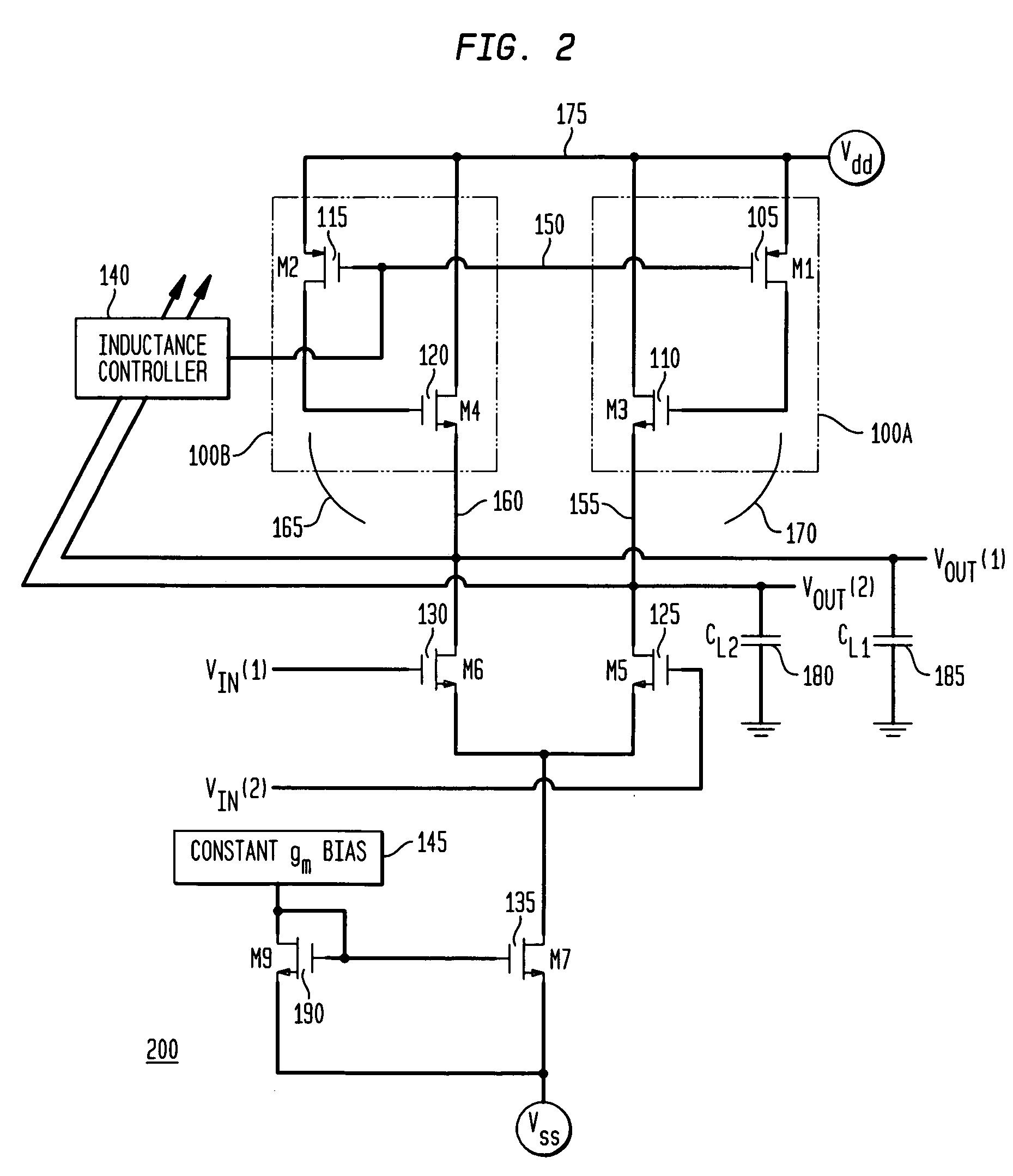 Three-terminal, tunable active inductor