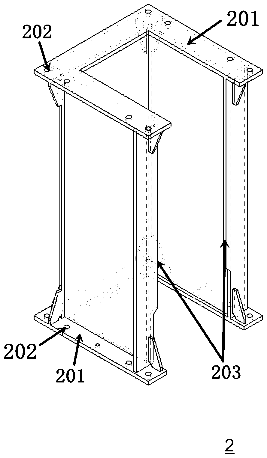 A jacking device for a crane