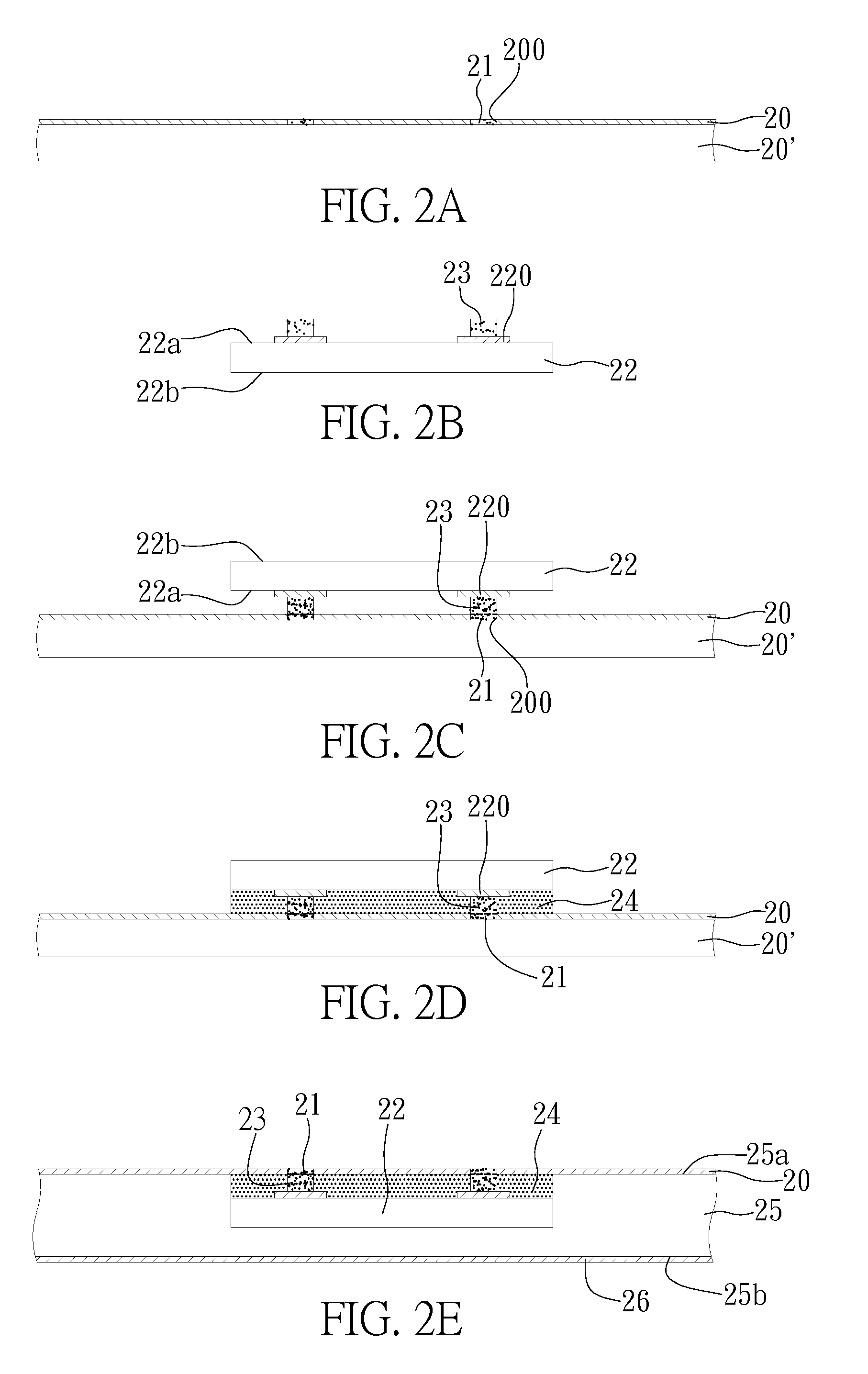 Packaging substrate with embedded semiconductor component and method for fabricating the same