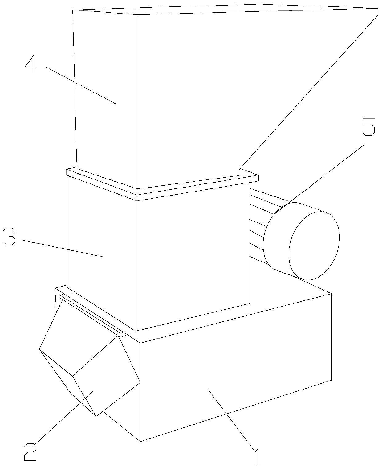 PVC plastic material feeding crusher