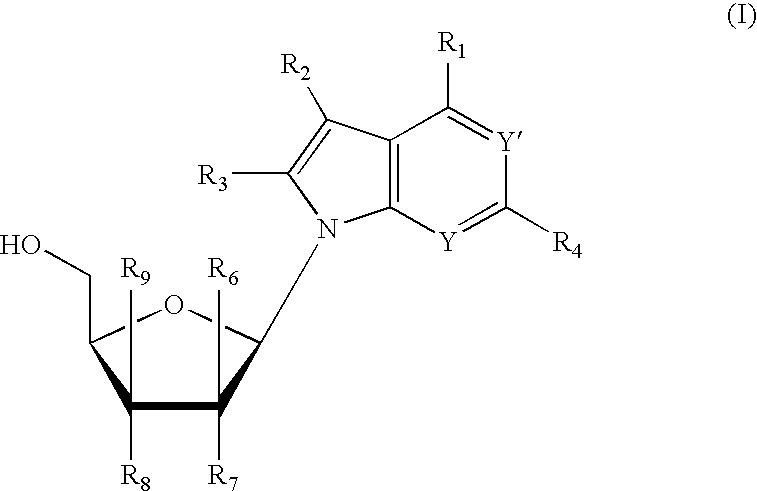 Anti-viral 7-deaza D-nucleosides and uses thereof