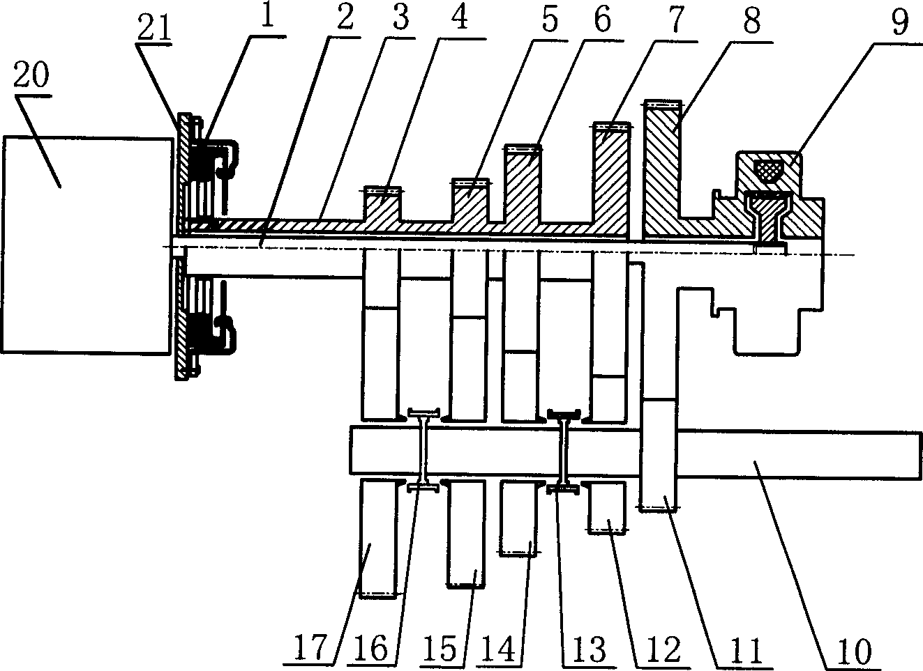 Automatic transmission with power compensation