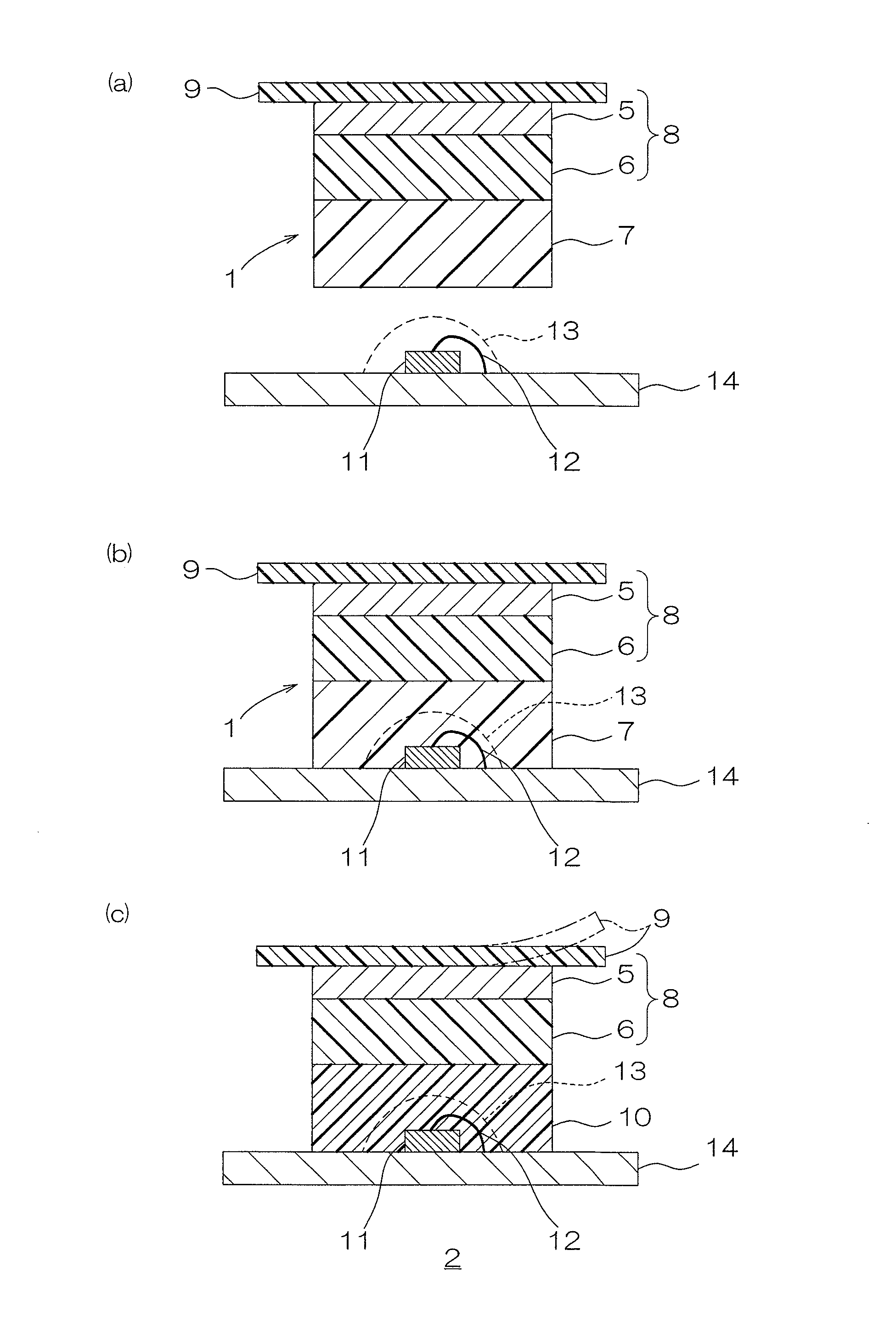 Encapsulating sheet and optical semiconductor element device