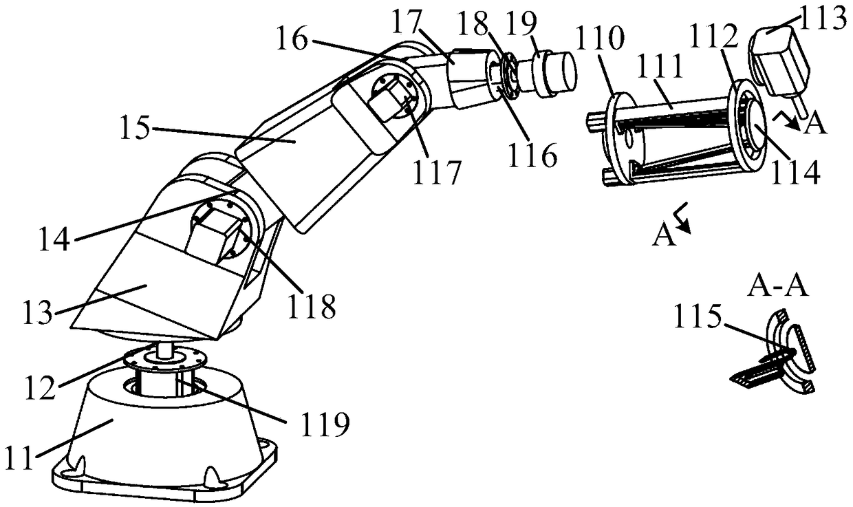 Large-scale stone caring robot assembly and stone carving method thereof