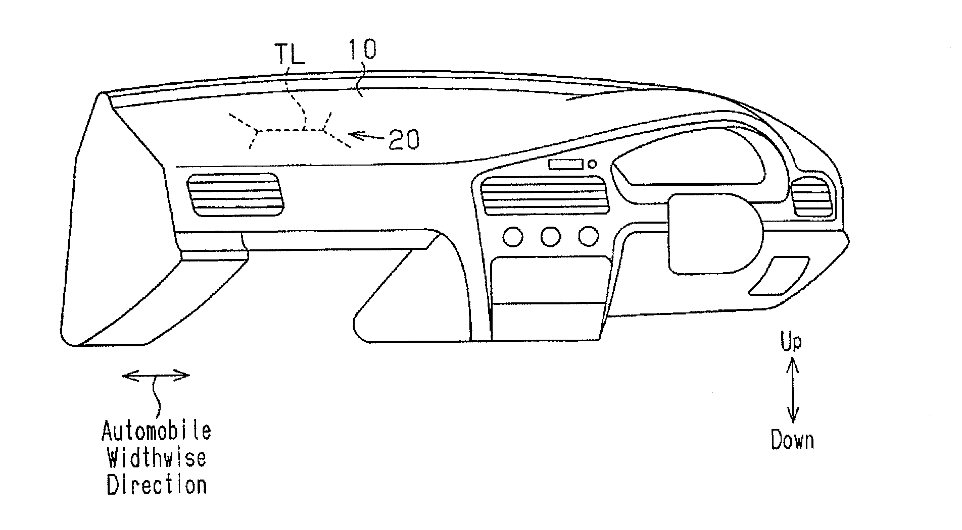 Automobile airbag door