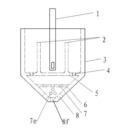 Multi-nozzle flow stabilizing and distributing device for strip continuous casting