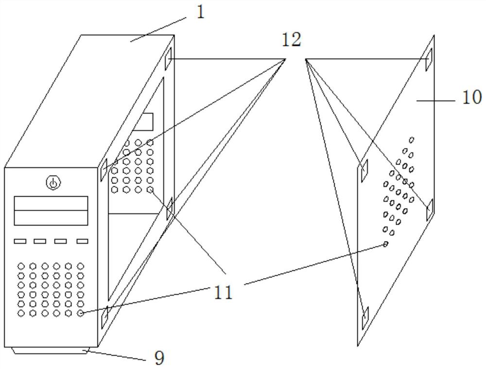 Mechanical combination type heat dissipation computer case