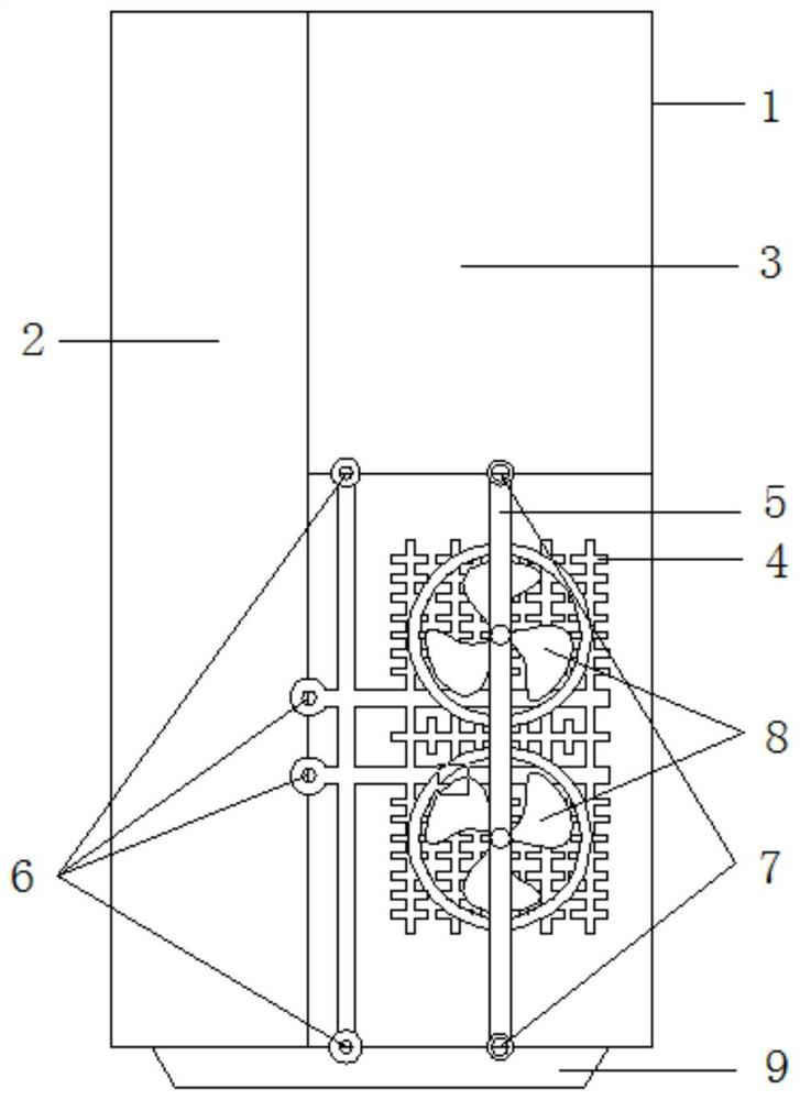 Mechanical combination type heat dissipation computer case