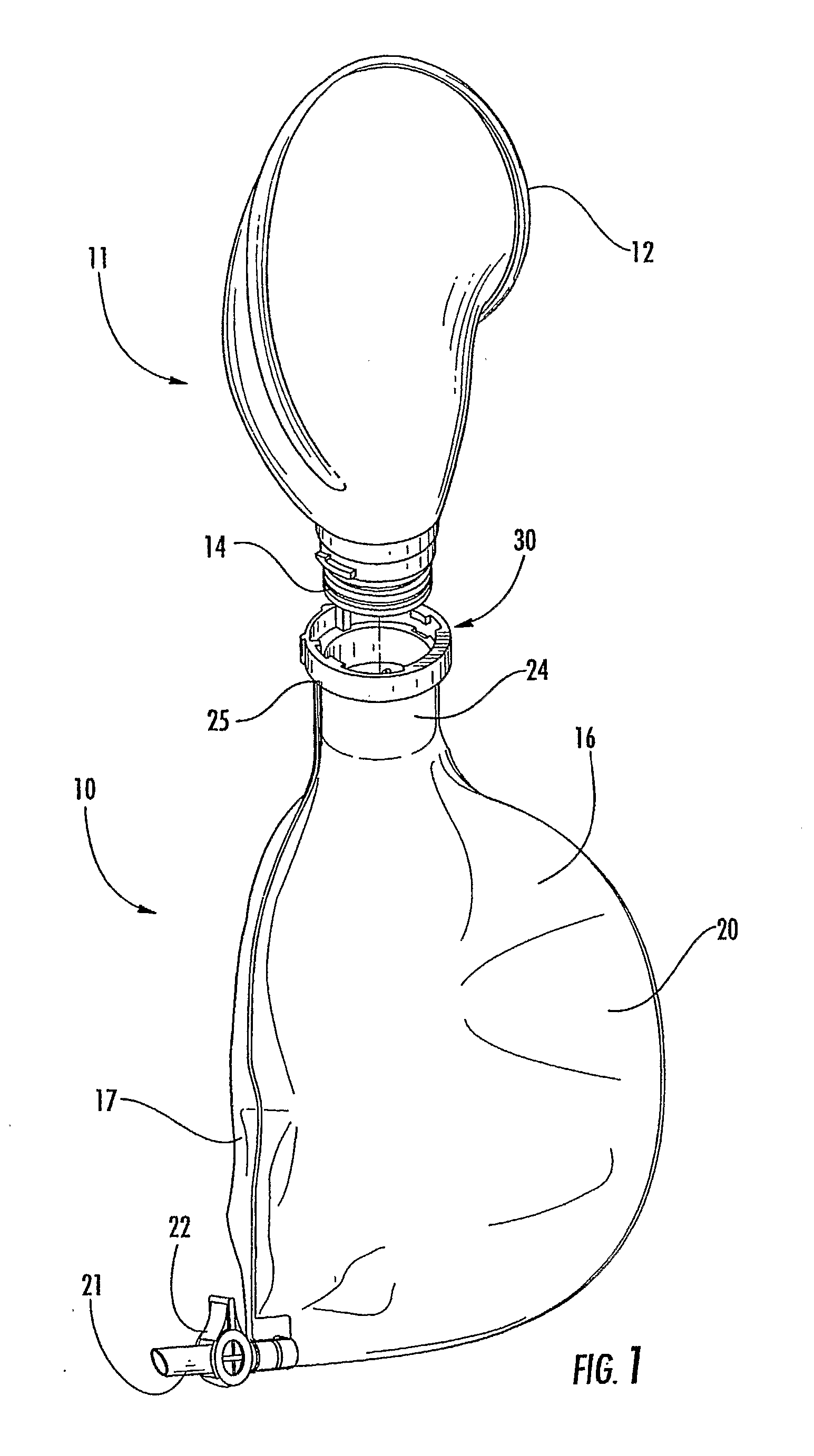 Collection bag adapted for use in an incontinence management system