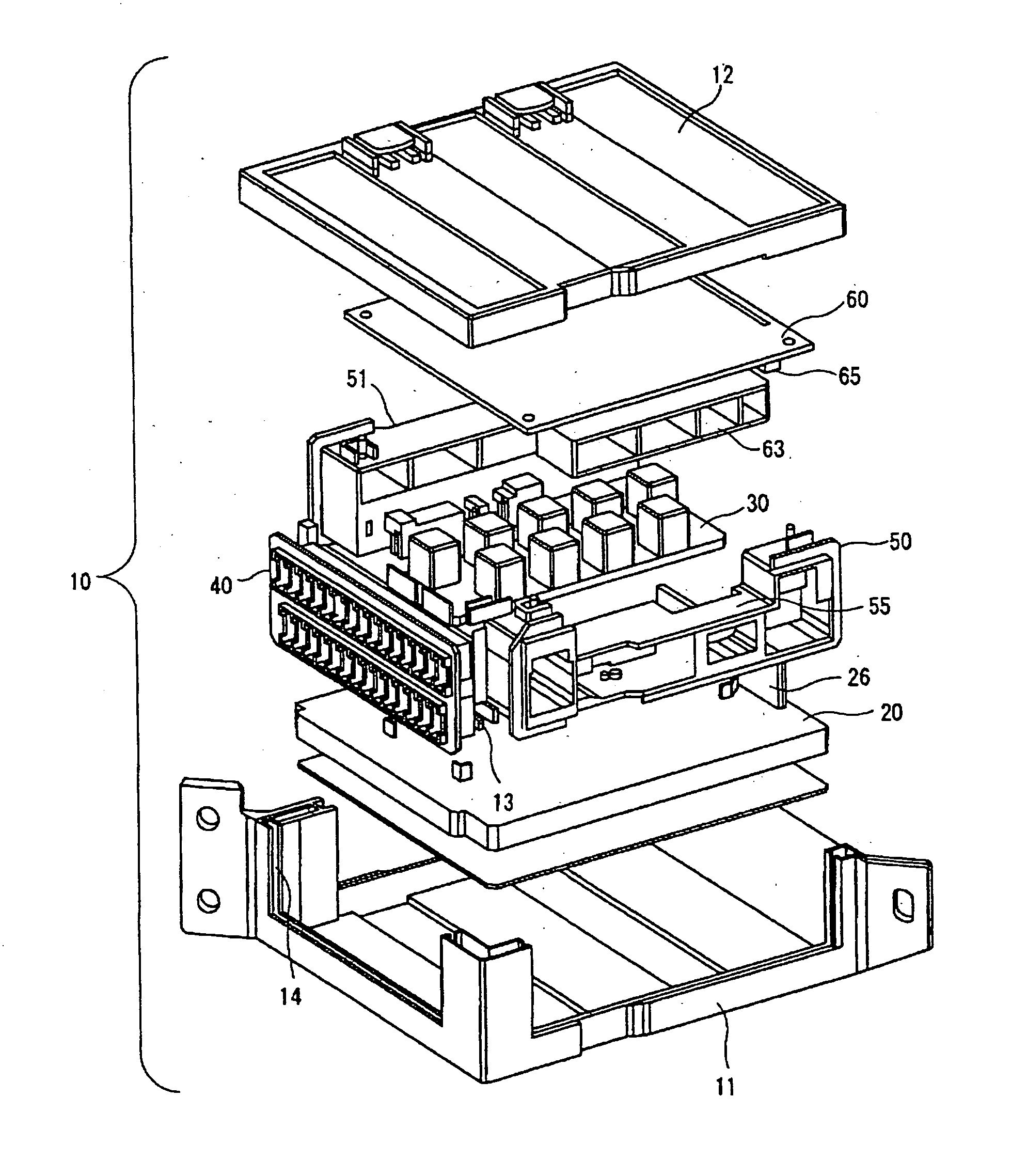 Automotive relay and electrical connector box