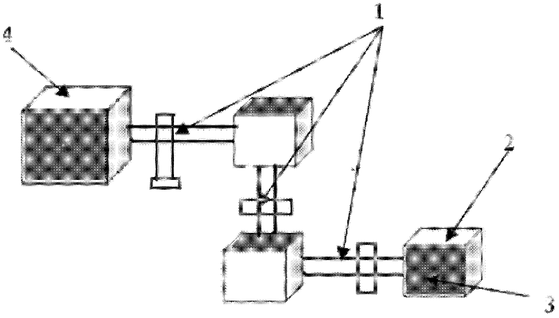 Method for testing ground surface heat of complex space mechanism