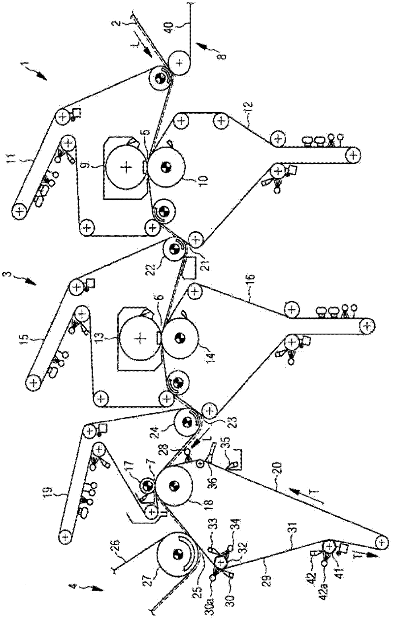 Machines for manufacturing and/or processing fibrous webs