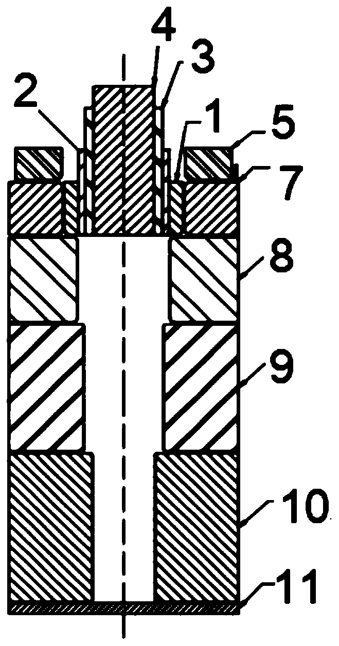 Deep drawing forming method for metal housing of deep cylindrical part and multi-pass one-time forming die