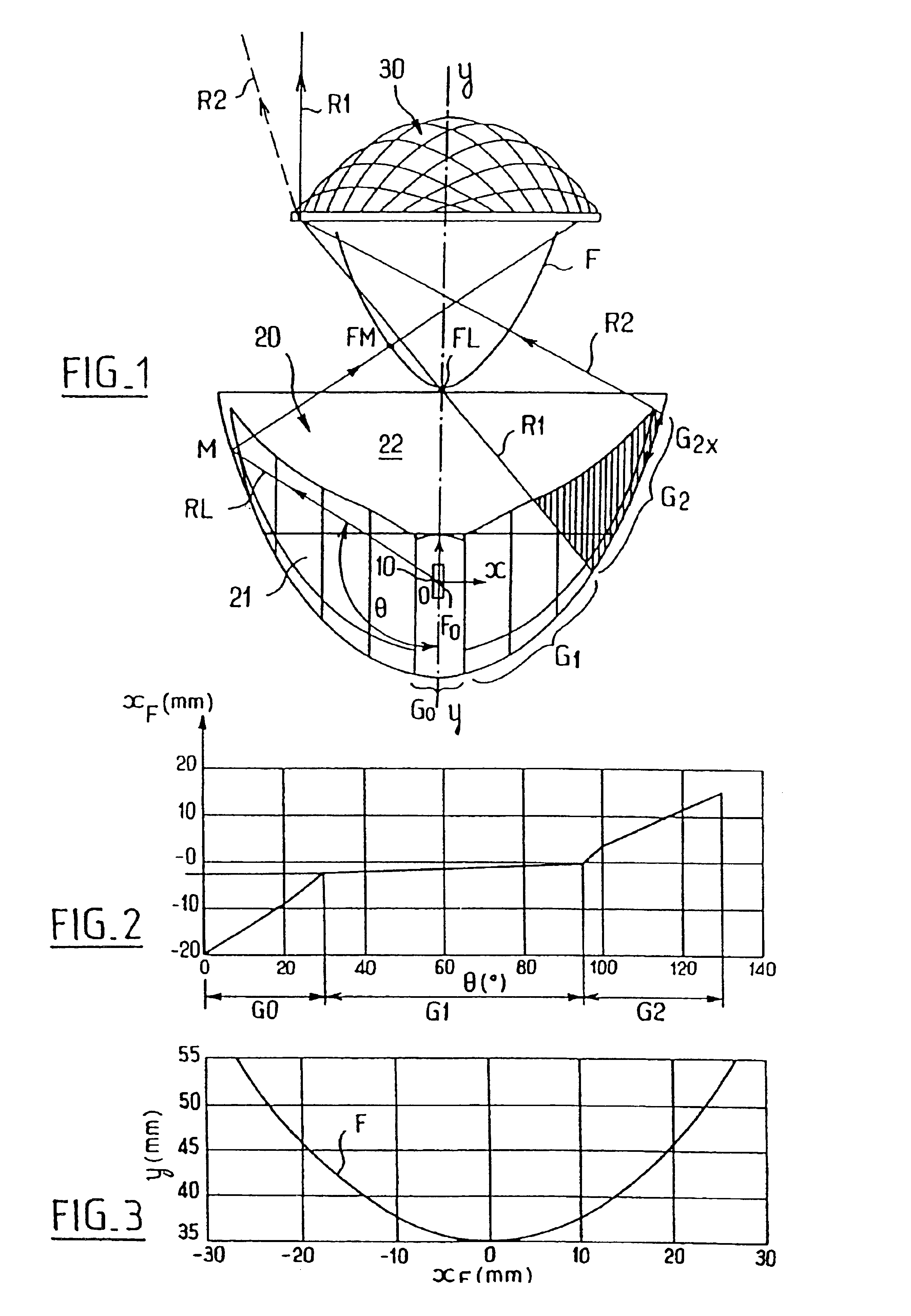 Motor vehicle headlamp of the elliptical type capable of emitting a beam without cut-off