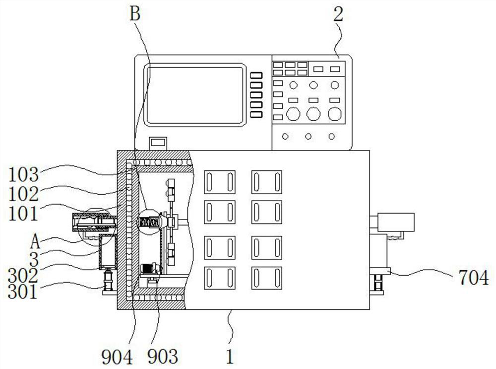 Integrated equipment using alternating-current load module and used for testing inverter power supply