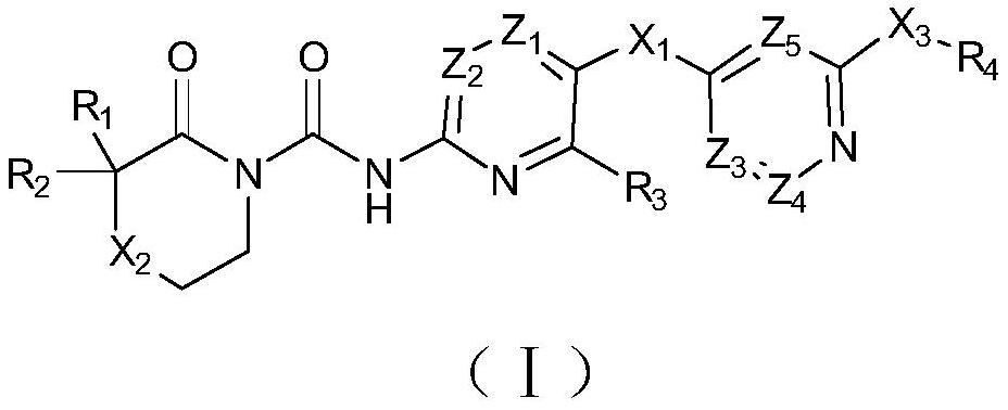 N-(azaaryl) cyclic lactam-1-carboxamide derivative and its preparation method and application
