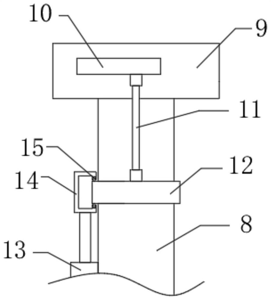 Semitrailer truck fuel tank cleanliness detection device