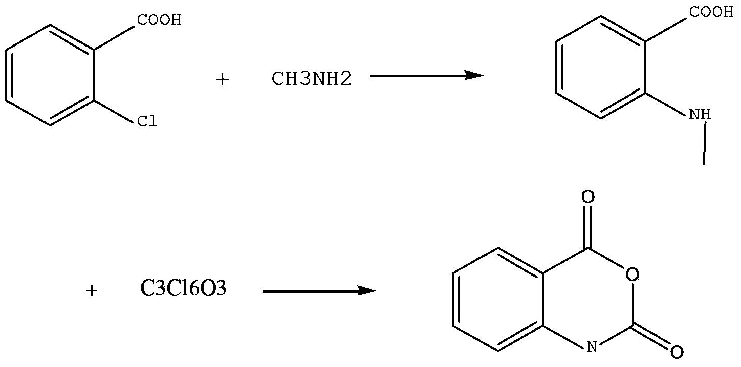 Method for preparing N-methyl isatoic anhydride
