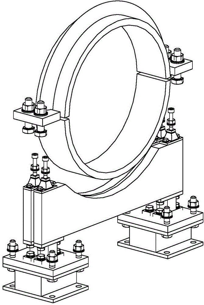 Integrated vibration absorption and isolation pipeline bracket