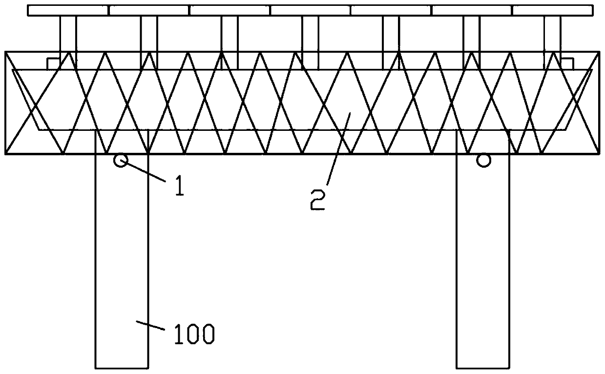 Assembly type detachable and reusable bent cap supporting structure and construction method thereof