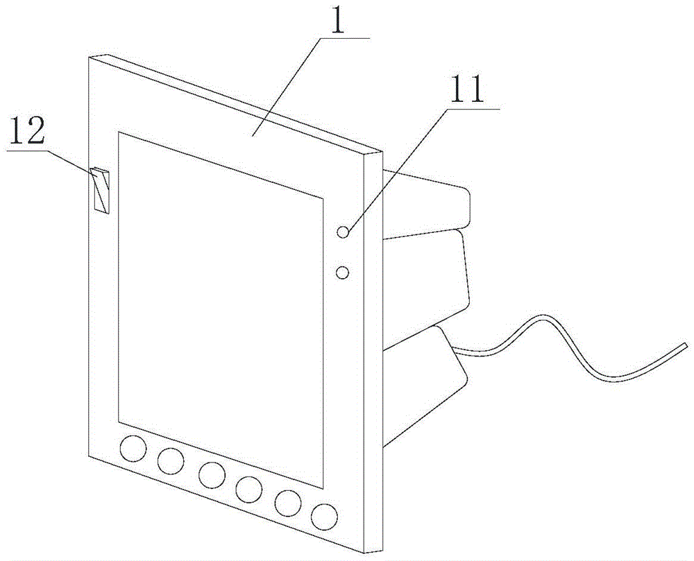 Balance car navigating instrument with split power supply