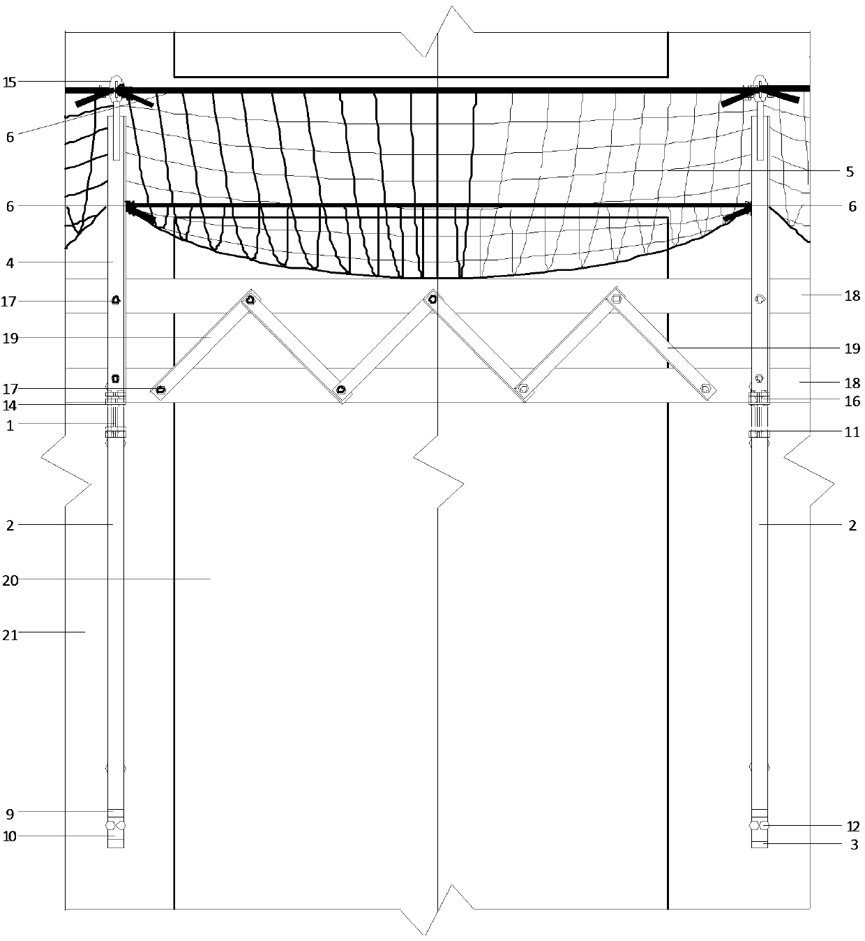 A method for implementing a tool-type safety flat net