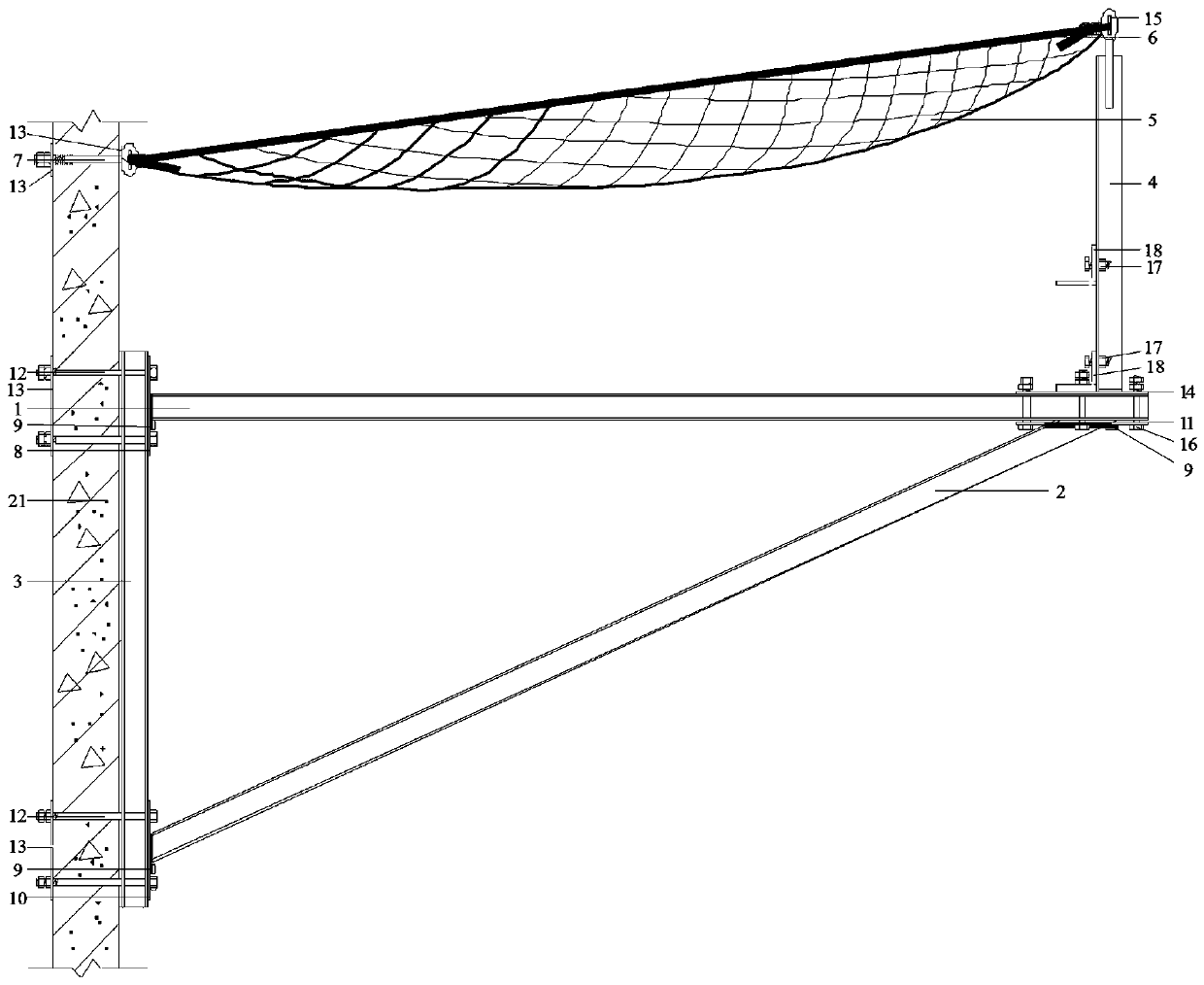 A method for implementing a tool-type safety flat net