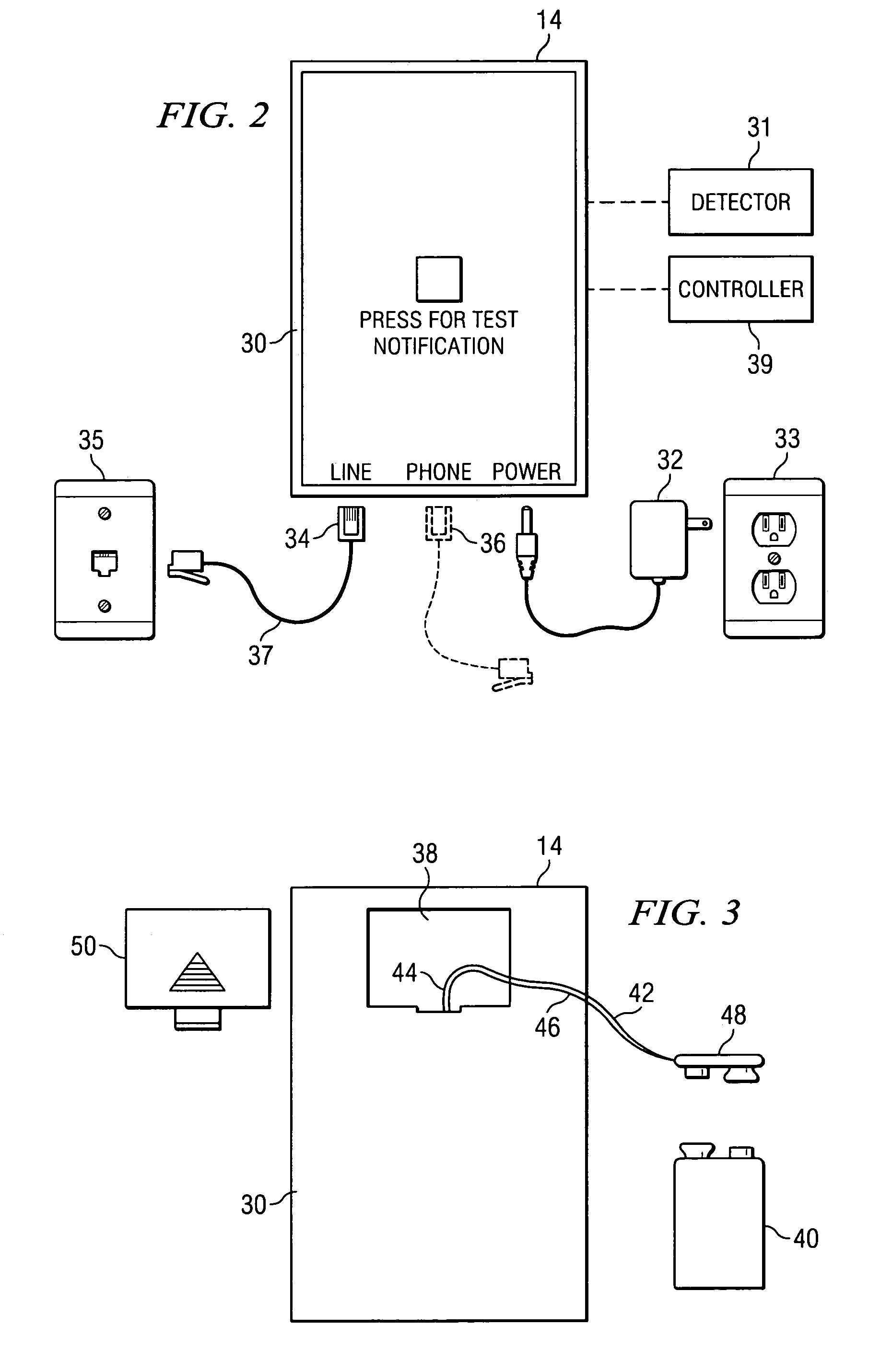 Outage notification device and method