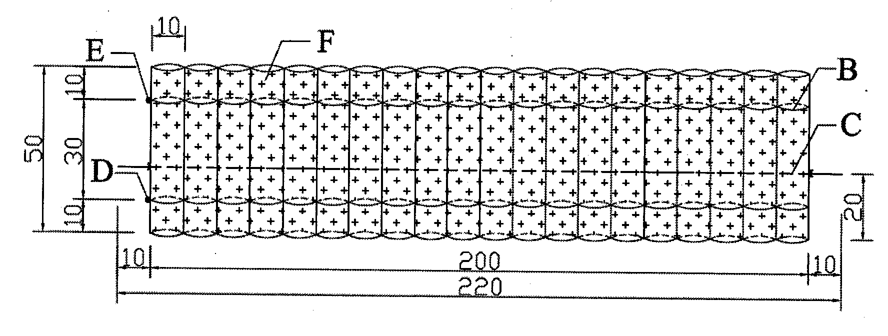 Solid ecological repairing bamboo raft member in riverbank and manufacturing method thereof