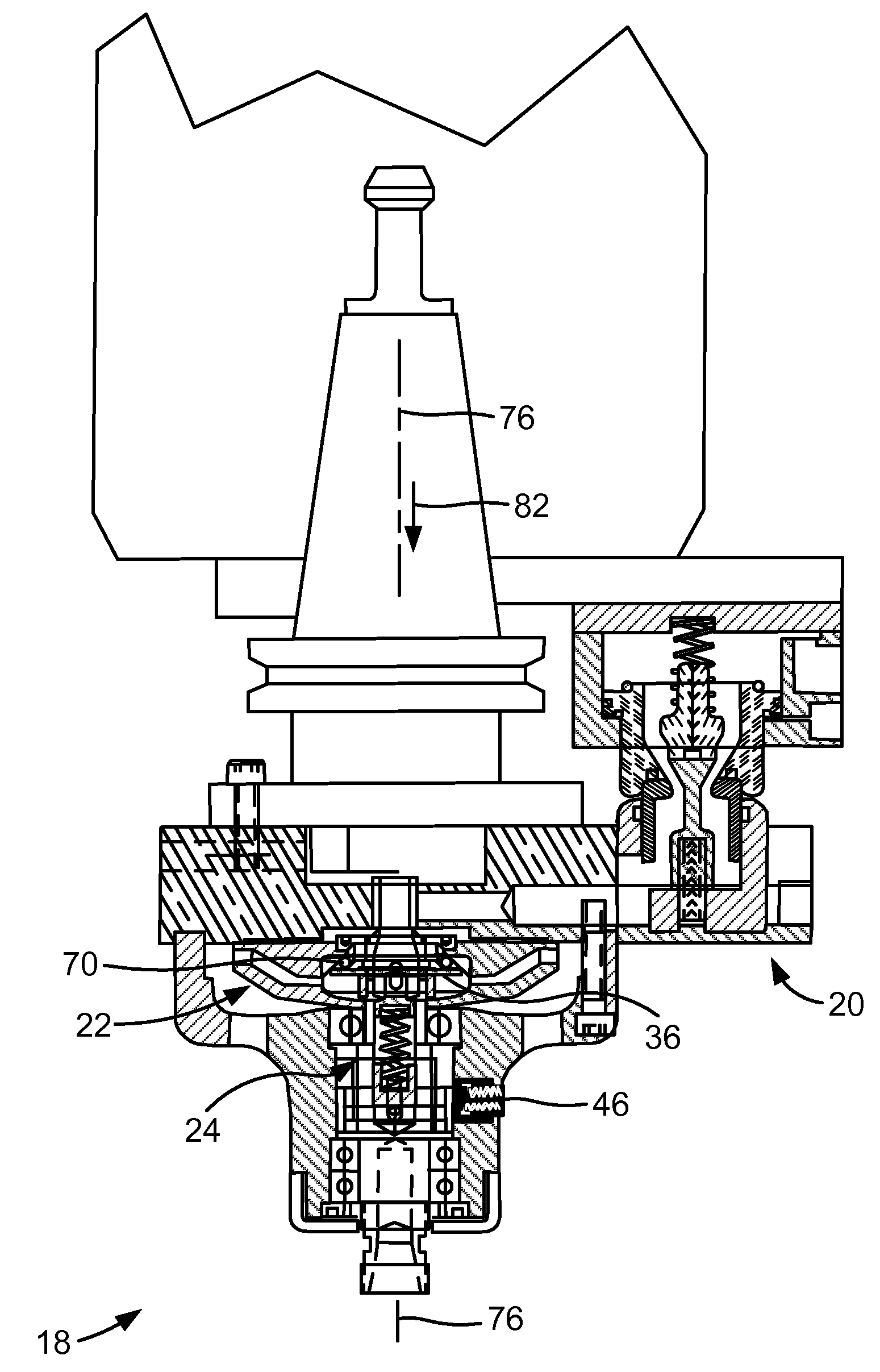 Air driven spindle assembly