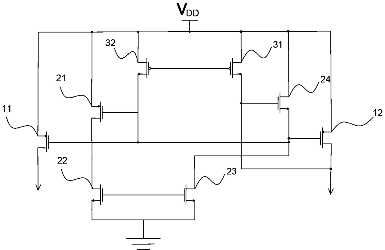 Current mirror circuit with temperature resistance
