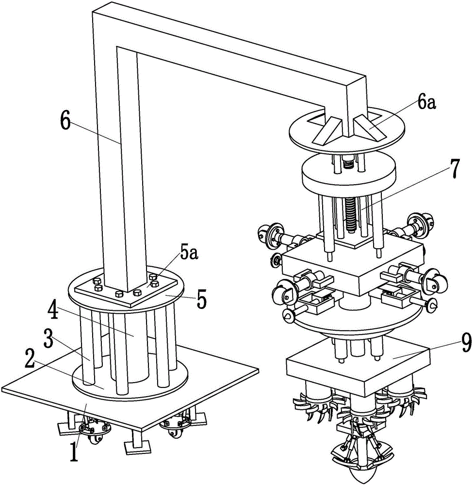 Intelligent scrubbing equipment used for sewer of cement-concrete highway