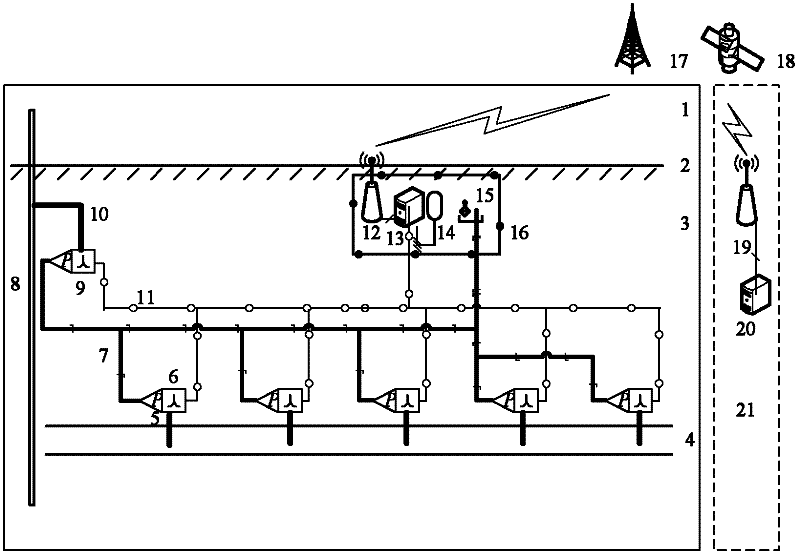 Method and system for automatically monitoring vertical displacement of oil and gas pipeline in frozen soil region