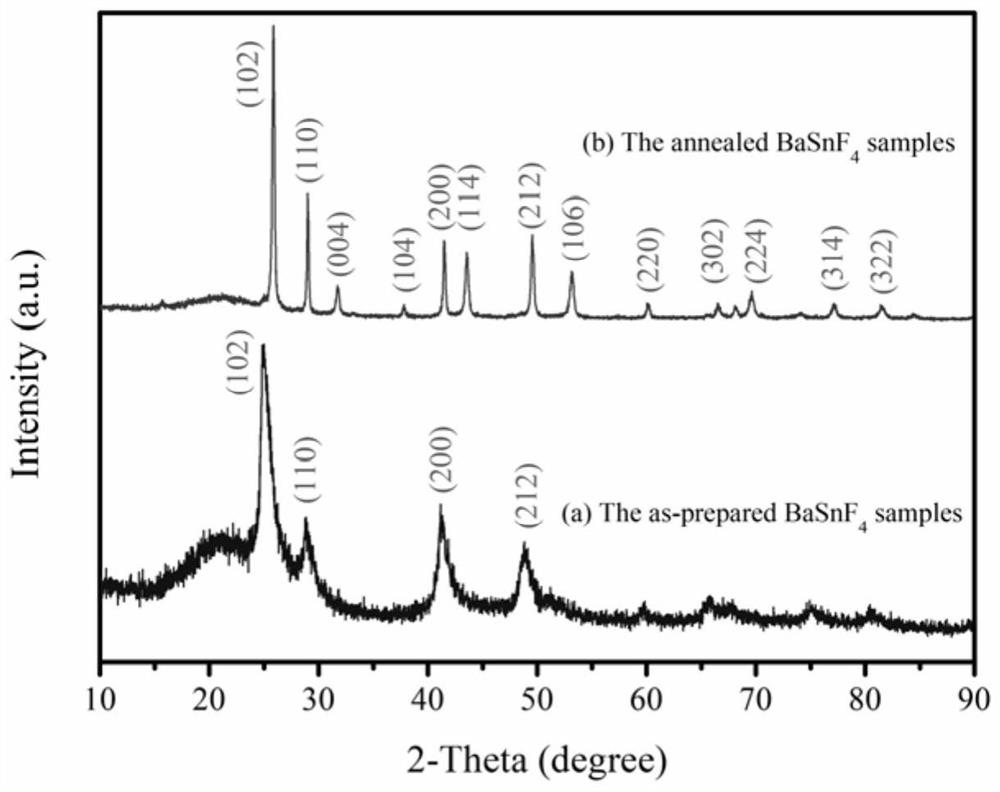 A tin-based fluoride msnf  <sub>4</sub> Preparation method of room temperature solid fluoride ion battery with layered fluoride ion electrolyte