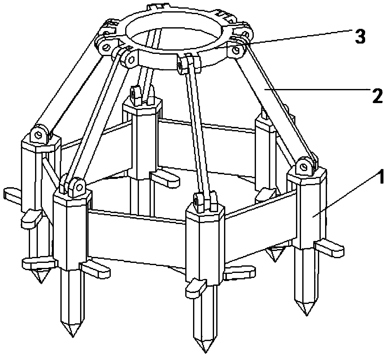 A mine land greening device