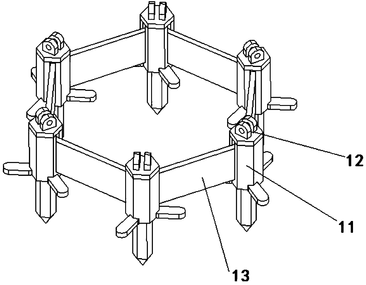 A mine land greening device