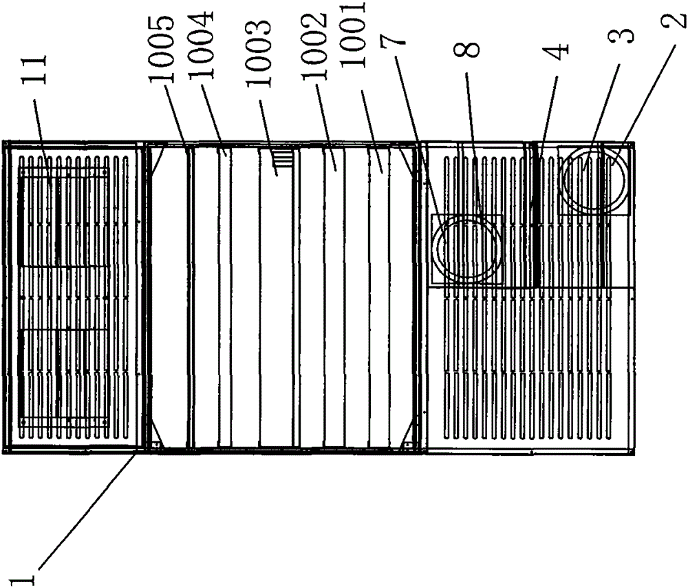 A medical air purifying and disinfecting device and its operating mode