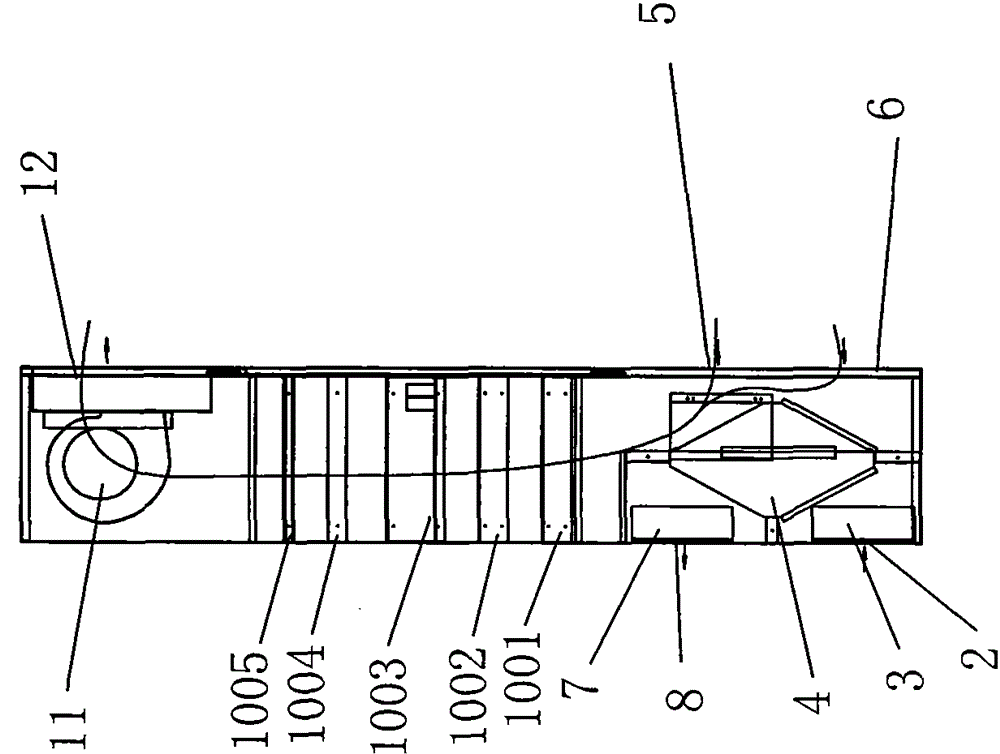 A medical air purifying and disinfecting device and its operating mode